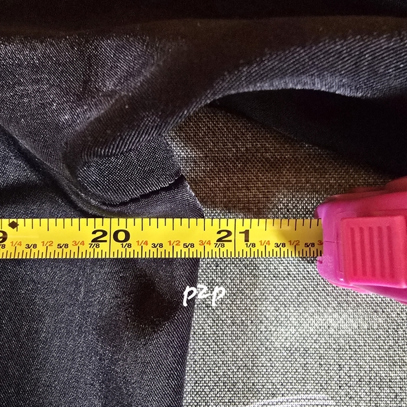 DKNY Black Satin Peplum Blouse - Picture 7 of 12